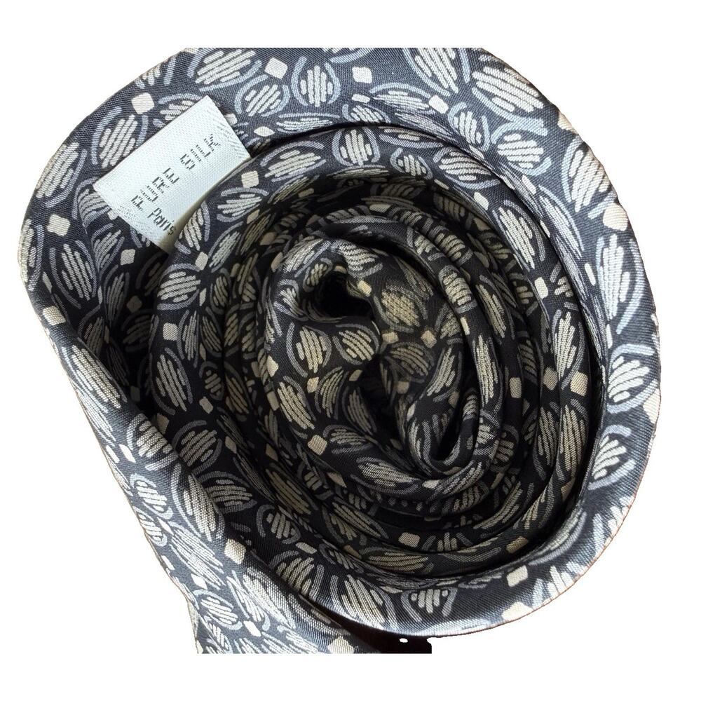 Valentino Garavani Gray Abstract Neat Pattern Silk Tie Made in Italy Designer - Picture 4 of 13